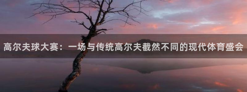 熊猫体育app官网下载地址：高尔夫球大赛：一场与传统高尔夫截
